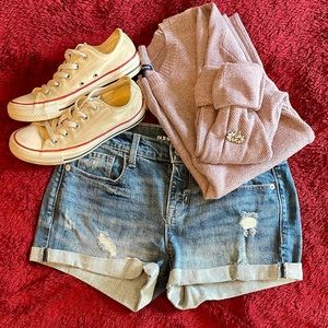 Old Navy Denim 10” Boyfriend Shorts - Size:2 EUC